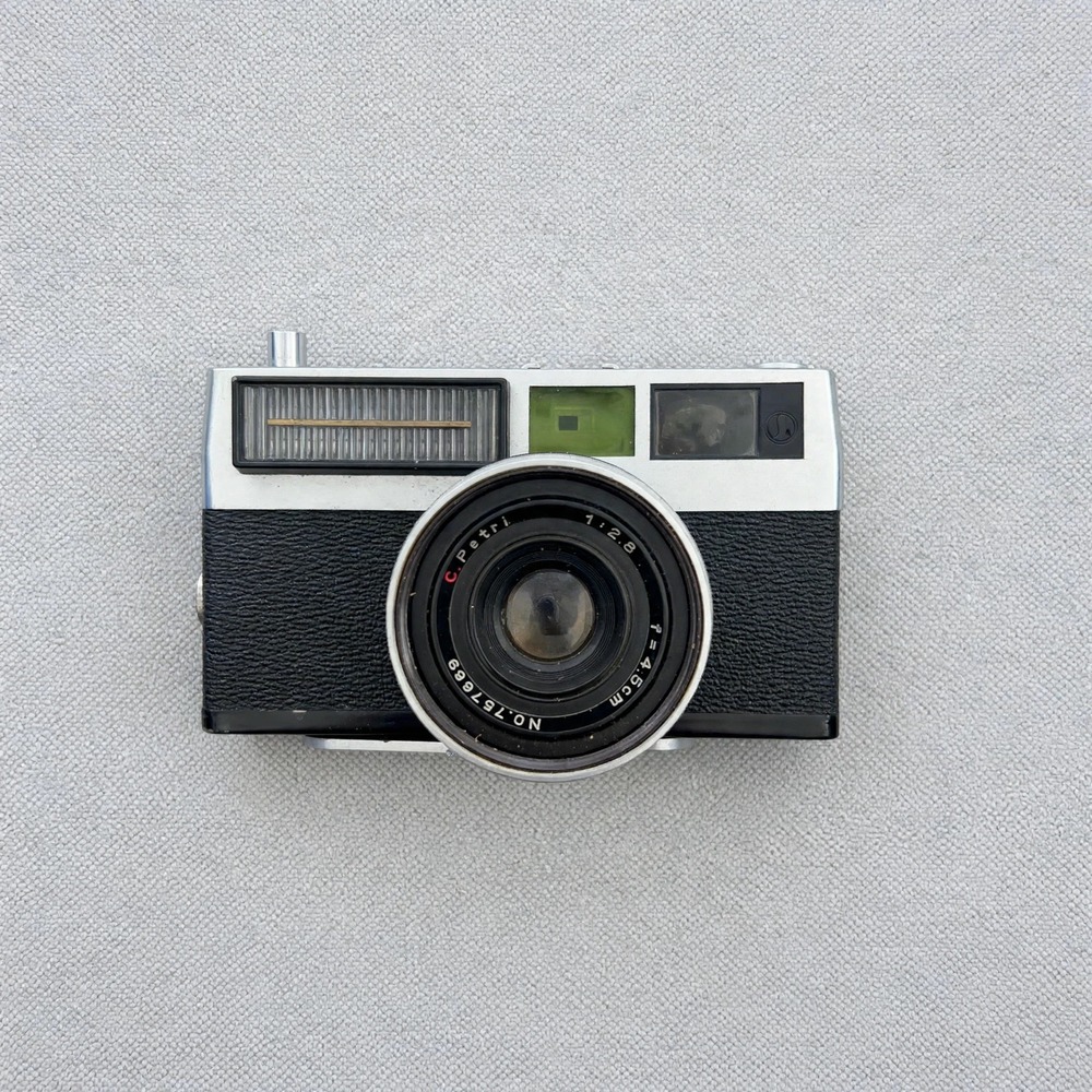 Petri Prest 35mm Film Rangefinder Camera 45mm f2.8 Mechanical Tested Vintage 60s
